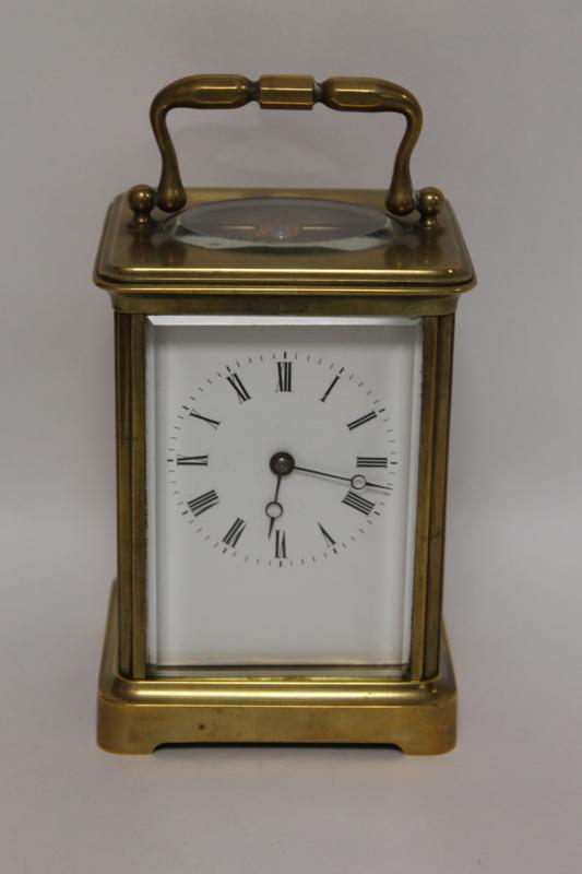 A Good Quality French 8 Day Carriage Clock