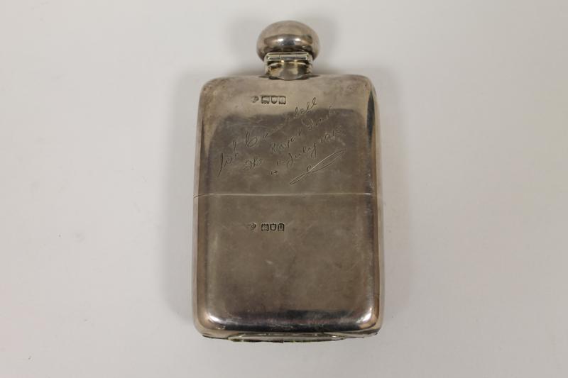 A Sterling Silver Hip Flask